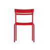 Flash Furniture Red All-Weather Armless Steel Dining Chair, 2PK 2-XU-CH-10318-RED-GG